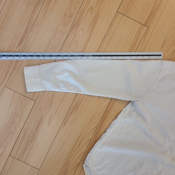 MEC hemp button down shirt off-white/ cream color size women's small - Picture 9 of 9